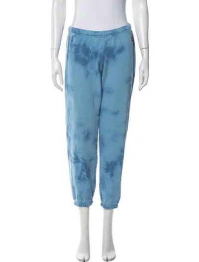Pre-owned Aviator Nation Tie-dye Print Sweatpants In Blue