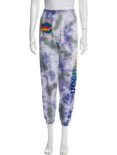 Pre-owned Aviator Nation Tie-dye Print Sweatpants In Multi