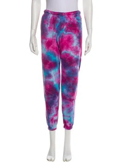 Pre-owned Aviator Nation Tie-dye Print Sweatpants In Purple