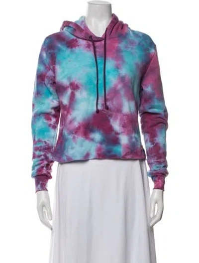 Pre-owned Aviator Nation Tie-dye Print Top In Purple