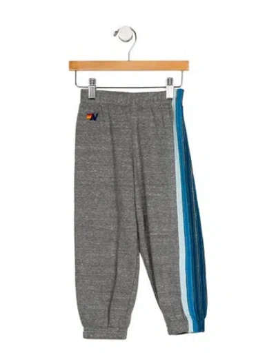Pre-owned Aviator Nation Babies' Toddler Boys' Joggers In Gray
