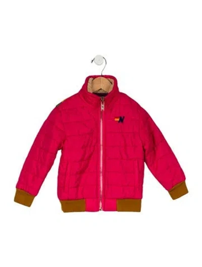 Pre-owned Aviator Nation Babies' Toddler Girls' Jacket In Red