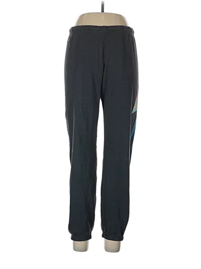 Pre-owned Aviator Nation Track Pants In Gray