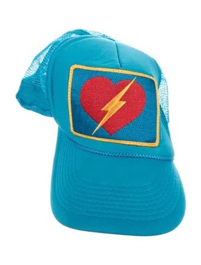 Pre-owned Aviator Nation Trucker Hat In Blue