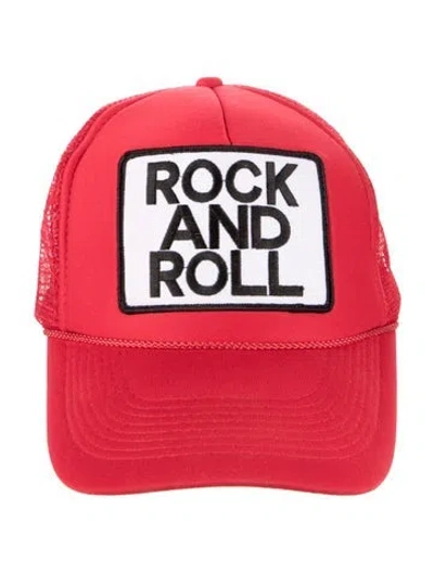 Pre-owned Aviator Nation Trucker Hat In Red