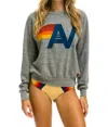 Aviator Nation Unisex Logo Pullover Relaxed Hoodie In Heather Grey In Gray