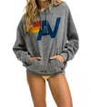 Aviator Nation Unisex Logo Pullover Relaxed Hoodie In Heather Grey In Gray