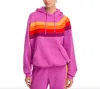 Aviator Nation Wave Pullover Hoodie In Magenta/orange
