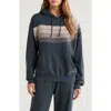 Aviator Nation Wave Stripe 4 Hoodie In Blue