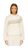 Aviator Nation Wave Stripe 4 Hoodie In Vintage White