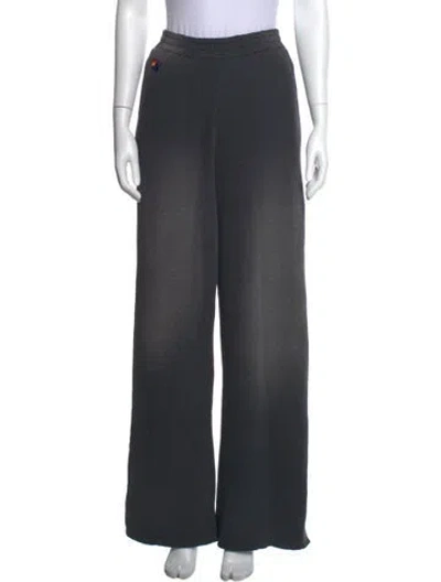 Pre-owned Aviator Nation Wide Leg Pants In Gray