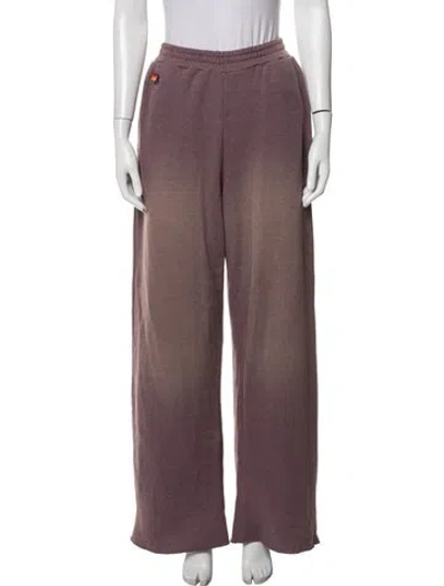 Pre-owned Aviator Nation Wide Leg Pants In Purple