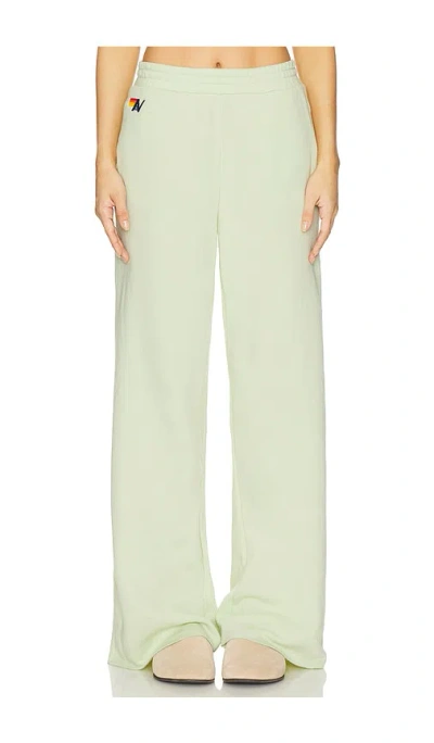 Aviator Nation Wide Leg Pocket Sweatpant In Green