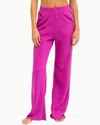 Aviator Nation Wide Leg Pocket Sweatpants In Magenta In Pink