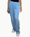 Aviator Nation Wide Leg Pocket Sweatpants In Sky In Blue