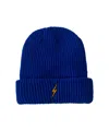 Aviator Nation Women's Bolt Rib Beanie In Royal Blue In Blue