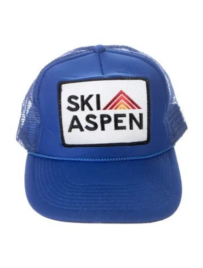 Pre-owned Aviator Nation Women's Cotton  Baseball Hat In Blue