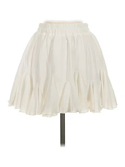 Pre-owned Avidlove Casual Skirt In Ivory