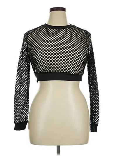 Pre-owned Avidlove Long Sleeve Top Black Turtleneck Tops