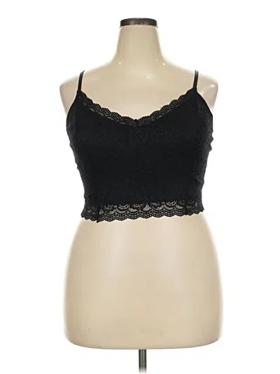 Pre-owned Avidlove Tank Top Black Sweetheart Neckline Tops