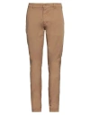 Avignon Man Pants Camel Size 38 Cotton, Elastane In Beige