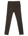 Avignon Man Pants Dark Green Size 30 Cotton, Elastane In Brown