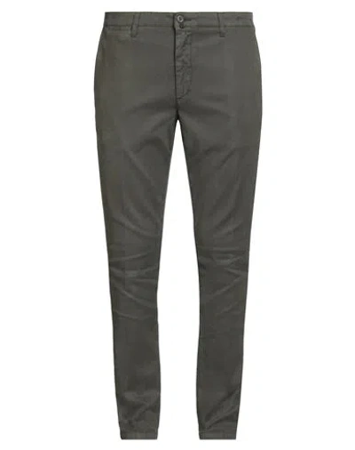 Avignon Man Pants Dark Green Size 42 Cotton, Elastane