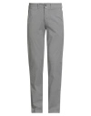 Avignon Man Pants Light Grey Size 28 Cotton, Elastane In Gray