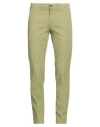 Avignon Man Pants Lime Green Size 40 Cotton, Elastane In Green