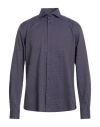 Avignon Man Shirt Metallic Size 17 Cotton In Silver
