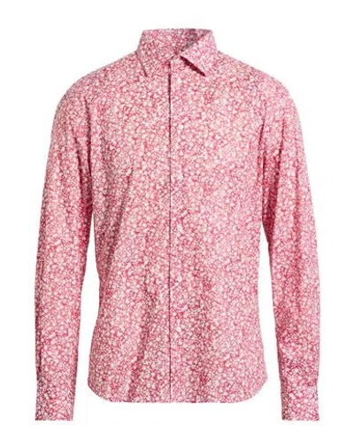 Avignon Man Shirt Red Size 16 Cotton