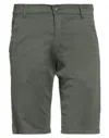 Avignon Man Shorts & Bermuda Shorts Military Green Size 28 Cotton, Elastane In Green