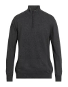 Avignon Man Sweater Charcoal Size Xxl Viscose, Polyamide, Wool, Cashmere In Gray