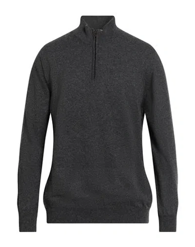 Avignon Man Sweater Charcoal Size Xxl Viscose, Polyamide, Wool, Cashmere In Gray