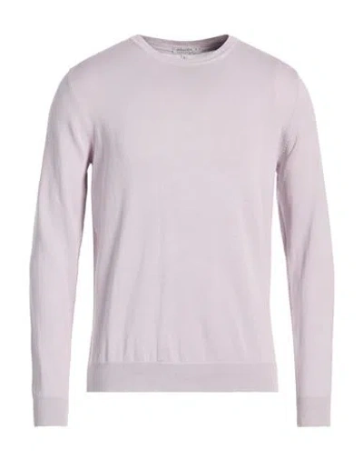 Avignon Man Sweater Lilac Size Xxl Cotton In Purple