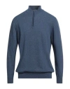 Avignon Man Sweater Navy Size Xxl Viscose, Polyamide, Wool, Cashmere In Blue