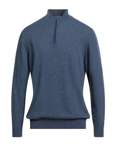 Avignon Man Sweater Navy Size Xxl Viscose, Polyamide, Wool, Cashmere In Blue