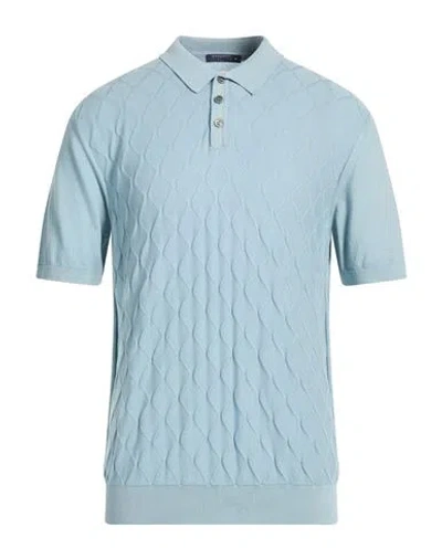 Avignon Man Sweater Pastel Blue Size Xl Cotton