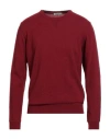 Avignon Man Sweater Red Size M Wool, Viscose, Polyamide, Cashmere In Red
