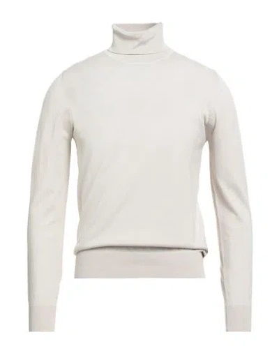 Avignon Man Turtleneck Beige Size L Viscose, Acrylic, Polyamide In Sand