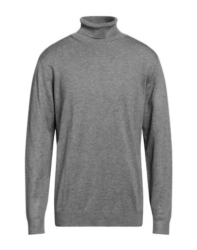 Avignon Man Turtleneck Grey Size Xxl Viscose, Acrylic, Polyamide