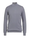 Avignon Man Turtleneck Slate Blue Size L Merino Wool, Acrylic