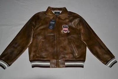 Pre-owned Avirex Authentic  Limited Edition Ombre Icon Jacket Vintage Brown All Sizes In 2xl