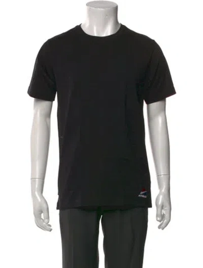Pre-owned Avirex Crew Neck Short Sleeve T-shirt In Black