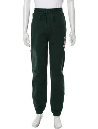 Pre-owned Avirex Graphic Print Joggers In Green