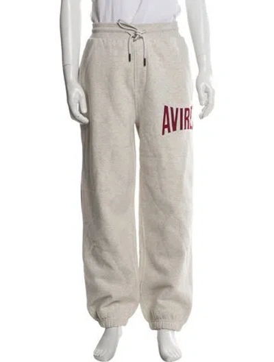 Pre-owned Avirex Graphic Print Pajama Bottoms In Neutral