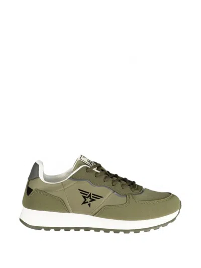 Avirex Logo-print Sneakers In Green