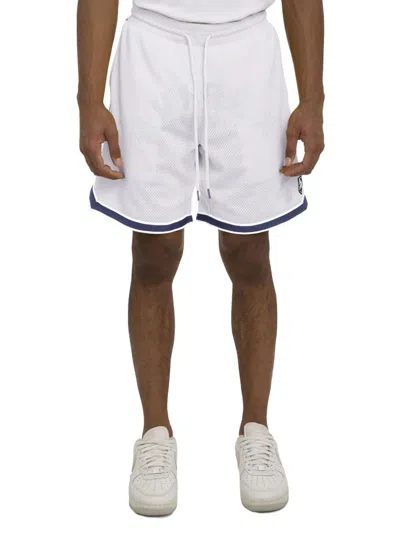 Avirex Men's Icon Mesh Shorts In White