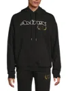 Avirex Men's Logo Pullover Hoodie In Black