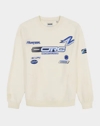 Avirex Men's Off Shore Racing Sweatshirt In Ecru